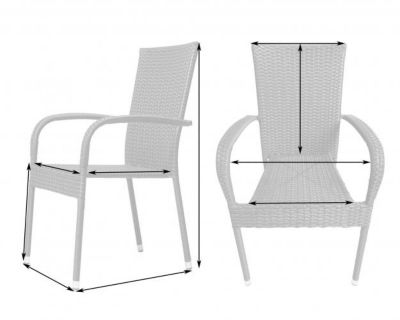 Image showing  Morgan Outdoor Wicker Chair, Mocha Finish