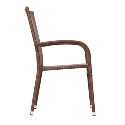 Image showing  Morgan Outdoor Wicker Chair, Mocha Finish