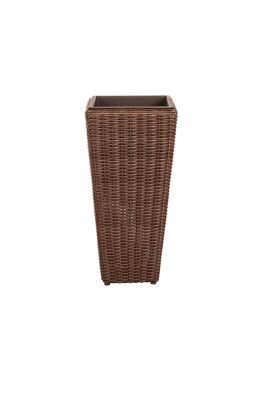 Image showing  Wicker 2 pc. Alto Planter Set with Removable Drain Plug