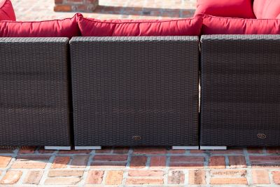 Image showing 5 th Patio Sense 2 pc. Sino Patio Wicker Sofa Set, Mocha Finish