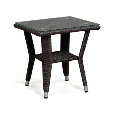 Image showing  3 pc. Miles Wicker Patio Conversation Set, Mocha Finish