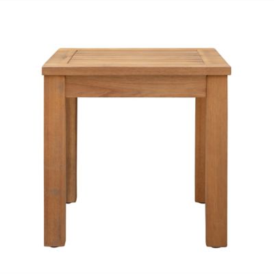 Image showing  Lio/Olso Wooden Patio Side Table, 16 in.
