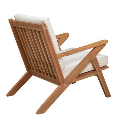 Image showing  Olso Wooden Patio Armchair, 26 in. x 31 in. x 30 in.