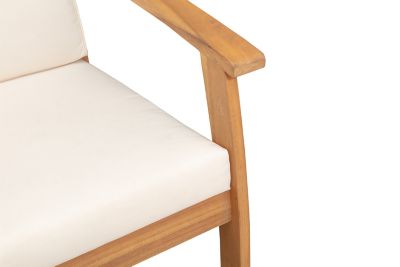 Image showing  Lio Wooden Patio Armchair, 27 in. x 32 in. x 29 in.
