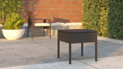 Image showing  3 pc. Wicker Bern Balcony Conversation Set, 23 in. x 23 in. x 28 in., Mocha Finish