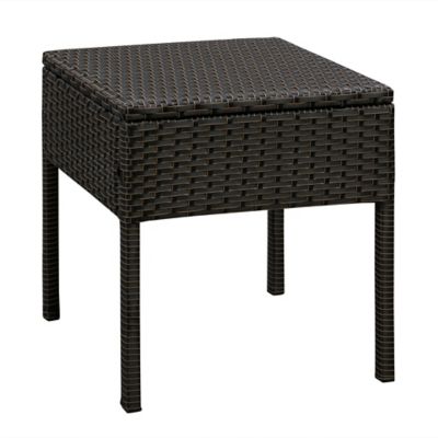 Image showing  3 pc. Wicker Bern Balcony Conversation Set, 23 in. x 23 in. x 28 in., Mocha Finish