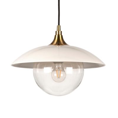 Hudson&Canal Alvia Pendant Light, 8 ft. Polyester Weave Cord