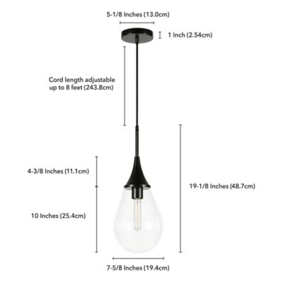 Image showing  1-Light Ambrose Pendant Light, PD0285