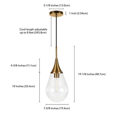 Image showing  1-Light Ambrose Pendant Light, PD0285