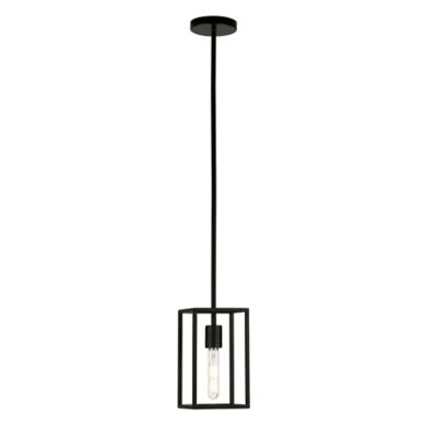 Image showing  1-Light Cuadro Square Framed Pendant Light