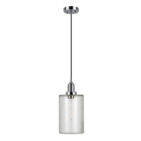 Hudson&Canal Nora Pendant Light, 8 ft. Polyester Weave Cord