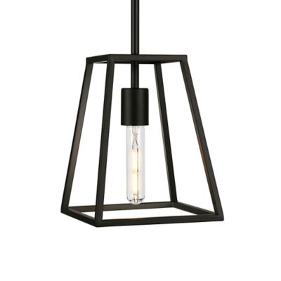 Image showing  1-Light Rhom Framed Pendant Light