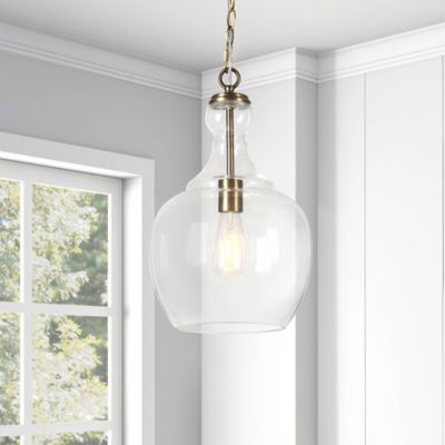 Image showing 1 th Hudson&Canal 1-Light Westford Glass Pendant Light