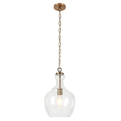 Image showing 2 th Hudson&Canal 1-Light Westford Glass Pendant Light