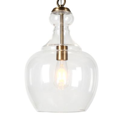 Image showing 3 th Hudson&Canal 1-Light Westford Glass Pendant Light