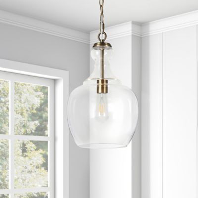 Image showing 7 th Hudson&Canal 1-Light Westford Glass Pendant Light