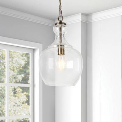 Image showing 1 th Hudson&Canal 1-Light Westford Glass Pendant Light