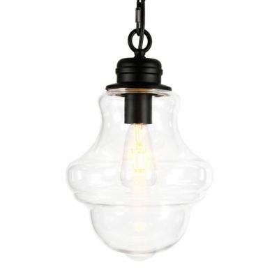 Image showing  1-Light Annie Glass Pendant Hanging Light