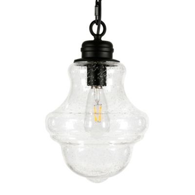 Image showing  1-Light Annie Glass Pendant Hanging Light