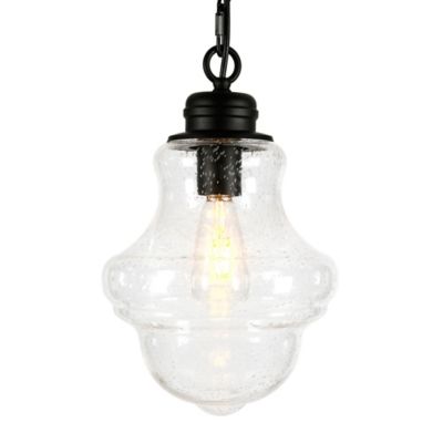 Image showing  1-Light Annie Glass Pendant Hanging Light