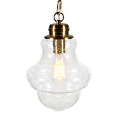 Image showing  1-Light Annie Glass Pendant Hanging Light