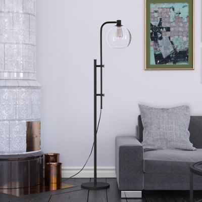 Image showing  Antho Height-Adjustable Brass Floor Lamp, 8 ft. Cord