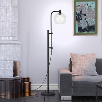 Image showing  Antho Height-Adjustable Brass Floor Lamp, 8 ft. Cord