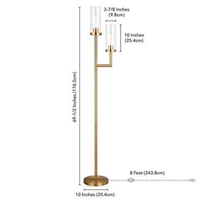 Image showing 4 th Hudson&Canal Basso Floor Lamp, 8 ft. Cord
