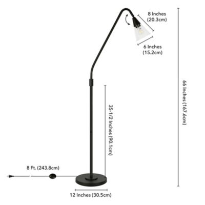 Image showing  Challice Arc Floor Lamp, 8 ft. Cord