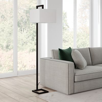 Image showing  Grayson Floor Lamp with Fabric Shade, 8 ft. Cord