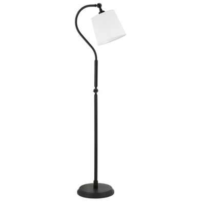 Hudson&Canal Harland Blackened Bronze Arc Floor Lamp, 8 ft. Cord