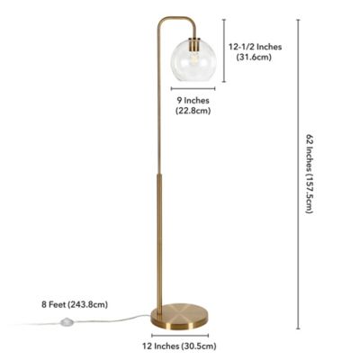 Image showing 4 th Hudson&Canal Harrison Arc Floor Lamp, 8 ft. Cord