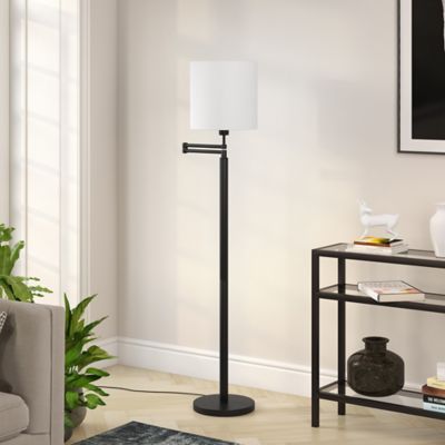 Hudson&Canal Moby Swing Arm Floor Lamp, 8 ft. Cord