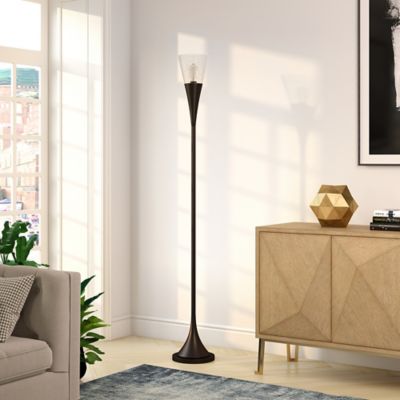 Hudson&Canal 71.75 in. Moura Torchier Floor Lamp, 8 ft. Cord