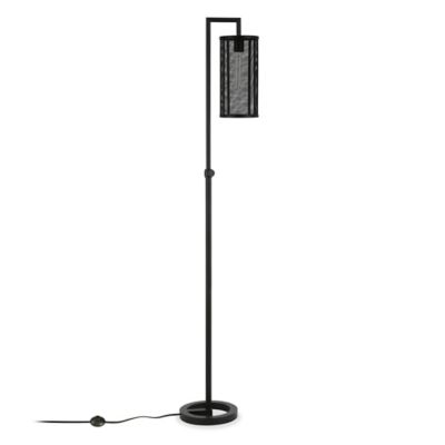 Hudson&Canal Parthen Floor Lamp in Blackened Bronze, 8 ft. Cord