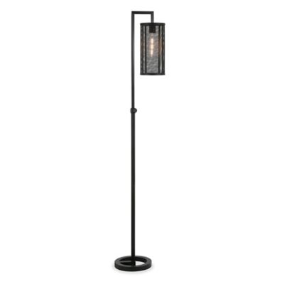 Image showing  Parthen Floor Lamp in Blackened Bronze, 8 ft. Cord