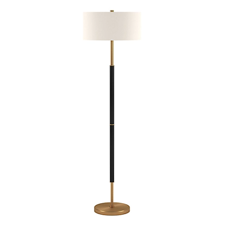 Hudson&Canal Simone Two-Tone Floor Lamp, 8 ft. Cord