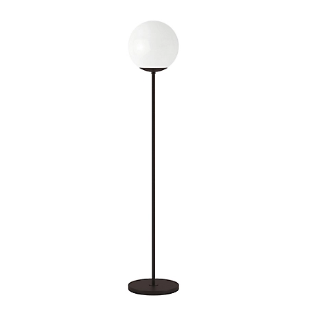 Hudson&Canal Theia Globe and Stem Floor Lamp, 8 ft. Cord