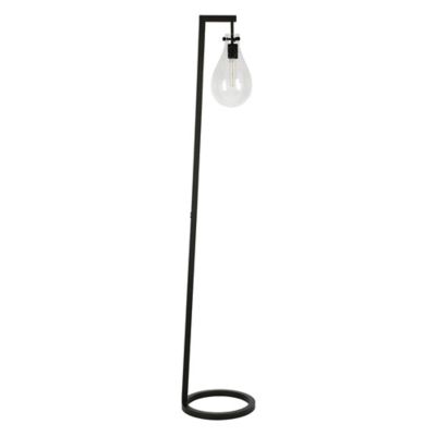 Hudson&Canal Weston Floor Lamp in Blackened Bronze, 8 ft. Cord