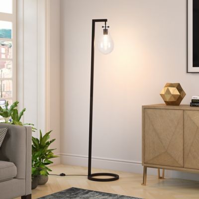 Image showing  Weston Floor Lamp in Blackened Bronze, 8 ft. Cord