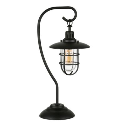 Hudson&Canal Bay Nautical Lantern Table Lamp, 6 Ft. Cord