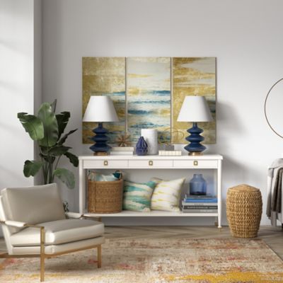 Image showing  Carleta Matte Triple Gourd Table Lamp, 6 ft. Cord