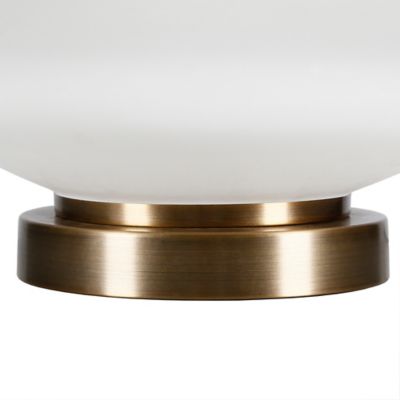 Image showing 6 th Hudson&Canal Carleta Matte Triple Gourd Table Lamp, 6 ft. Cord