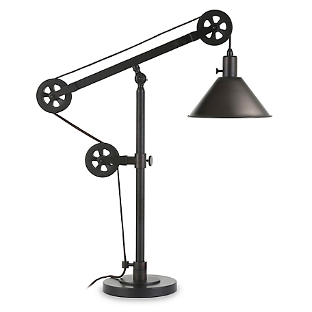 Hudson&Canal DesCartes Table Lamp with Pulley System, 6 ft. Cord