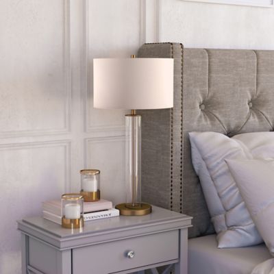 Image showing  Harlow Glass Table Lamp, 6 ft. Cord