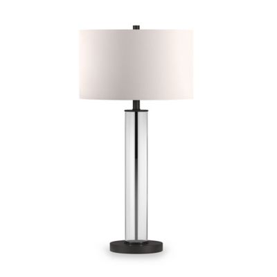 Hudson&Canal Harlow Glass Table Lamp, 6 ft. Cord
