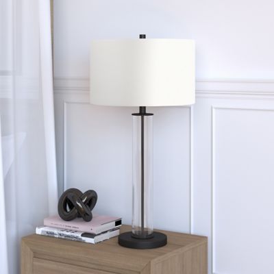 Image showing  Harlow Glass Table Lamp, 6 ft. Cord