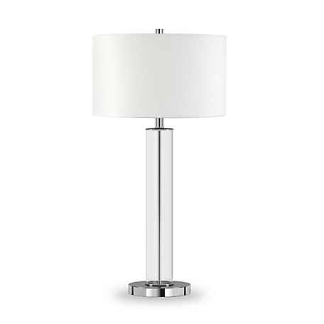 Hudson&Canal Harlow Glass Table Lamp, 6 ft. Cord