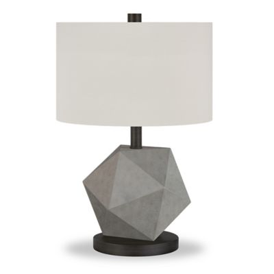 Hudson&Canal Kore Concrete Table Lamp, 6 Ft. Cord