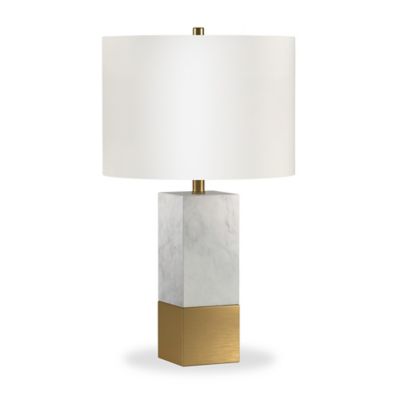 Image showing  Lena Marble Table Lamp, 6 ft. Cord